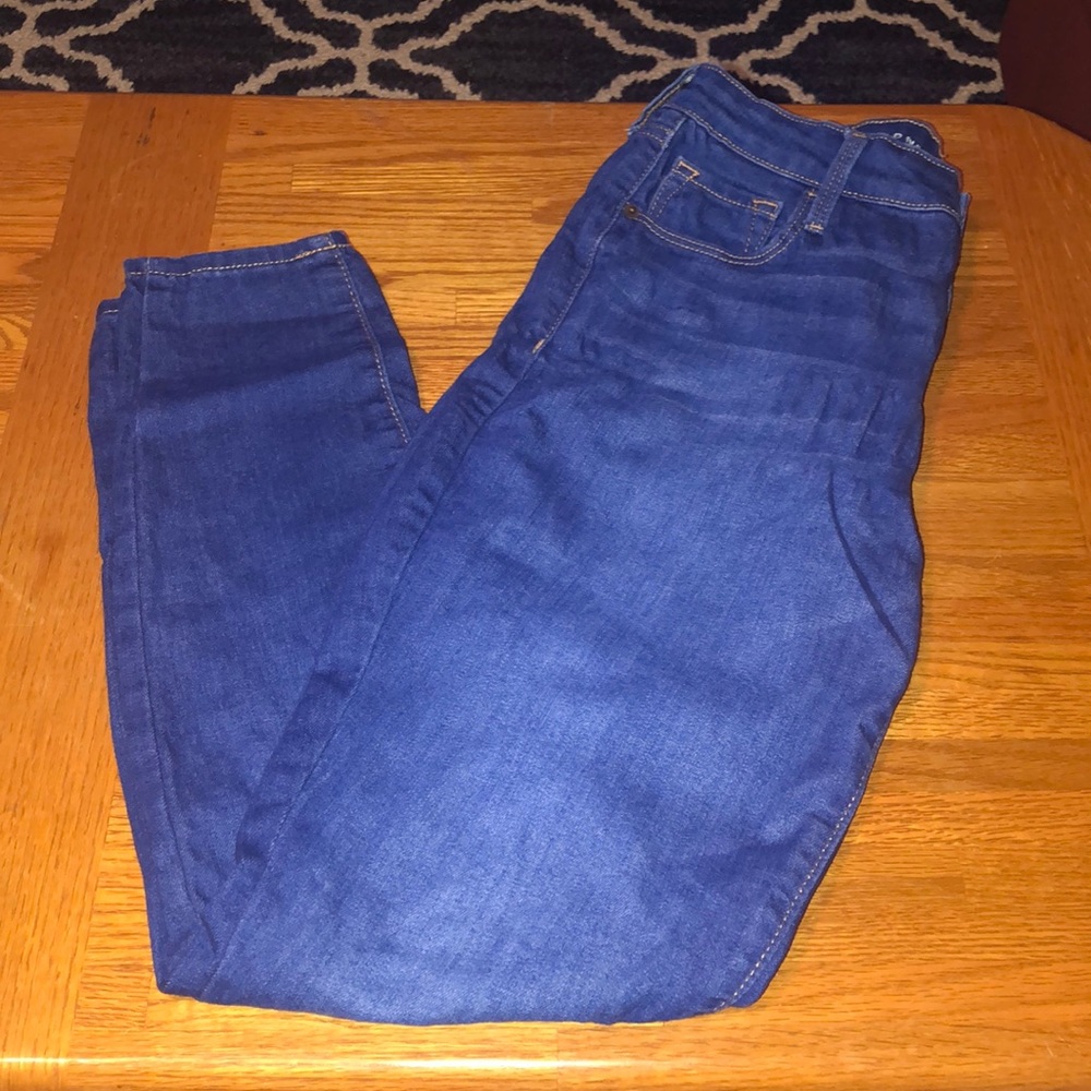 Old navy blue legging denim